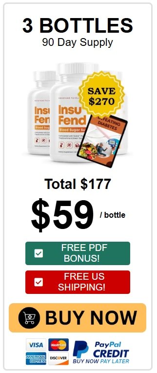 InsuFend 3 bottle package deal