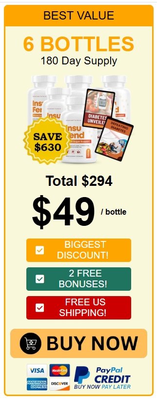 InsuFend 6 bottle best value offer